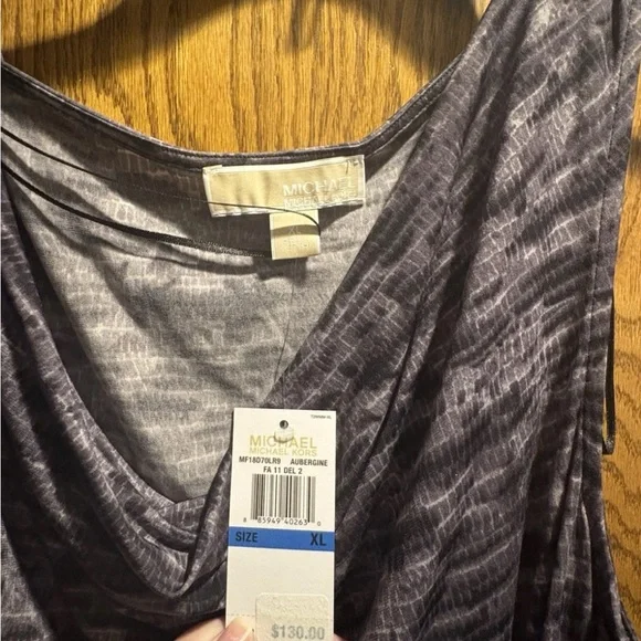 Michael Kors Black and White Patterned Midi Dress - Picture 5 of 7